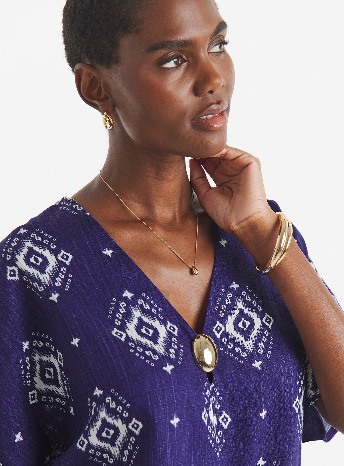 JD WILLIAMS Linen Mix Tunic 10 - Image 4 thumbnail